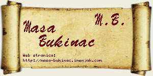 Maša Bukinac vizit kartica